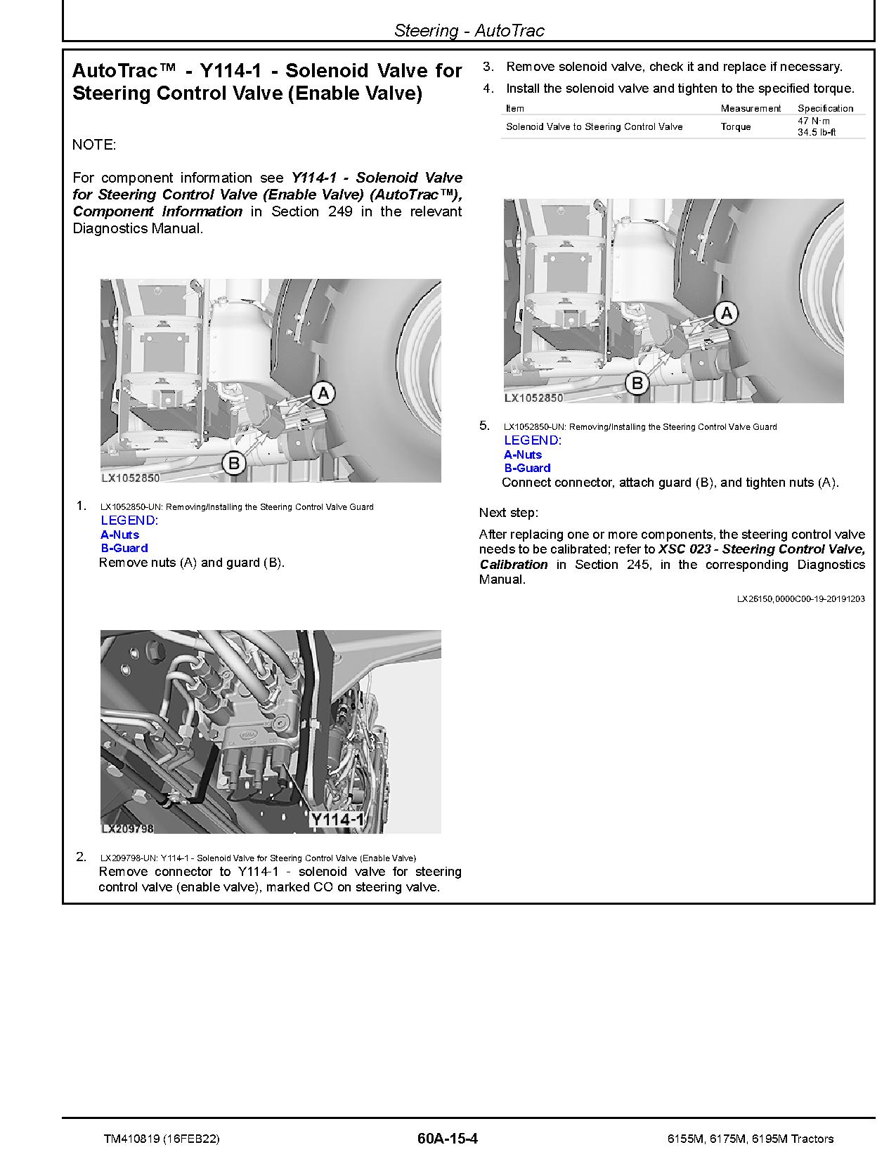 John Deere 6155M 6175M 6195M Tractors Repair Manual TM410819 (3)