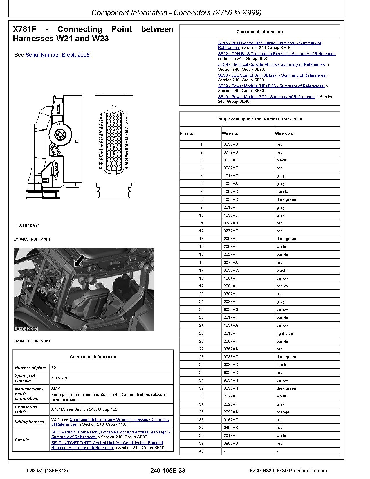 John Deere 6230 6330 6430 Premium Tractors North American Diagnostic Manual TM8081 (2)