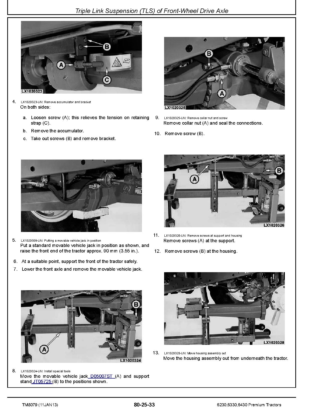 John Deere 6230 6330 6430 Premium Tractors North American Repair Manual TM8079 (4)
