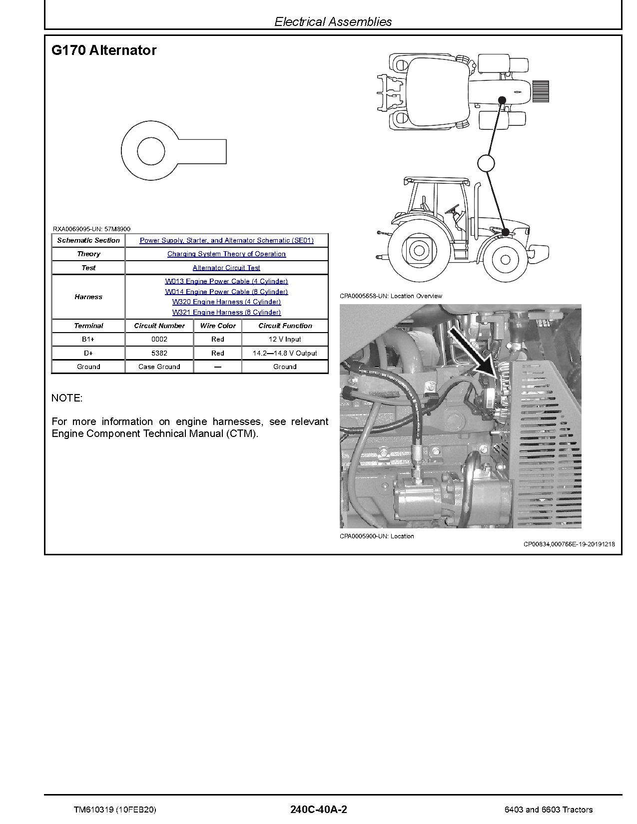 John Deere 6403 6603 Tractors Export Diagnostic Manual TM610319 (2)