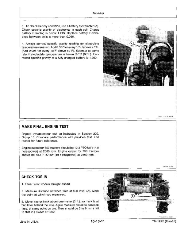John Deere 650 750 Utility Tractors Technical Manual Tm1242 (2)