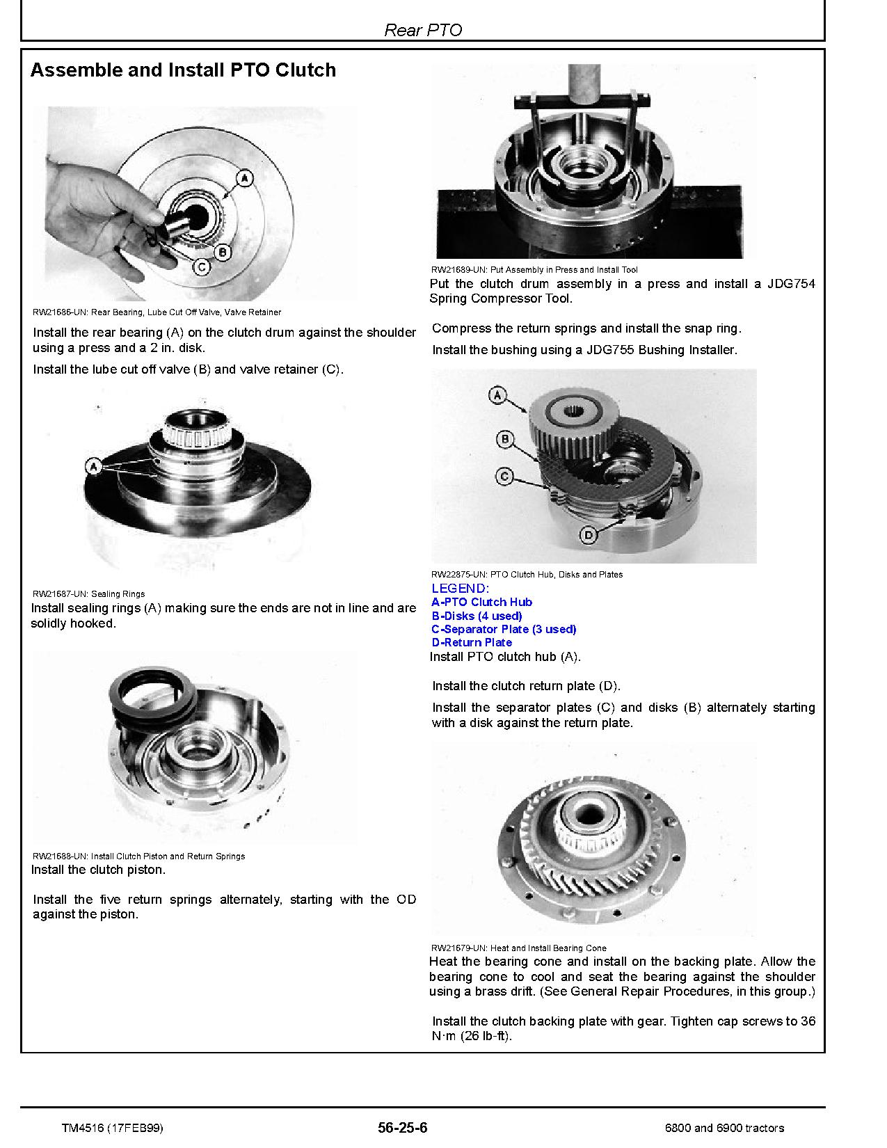 John Deere 6800 6900 Tractors Europe Repair Manual TM4516 (3)