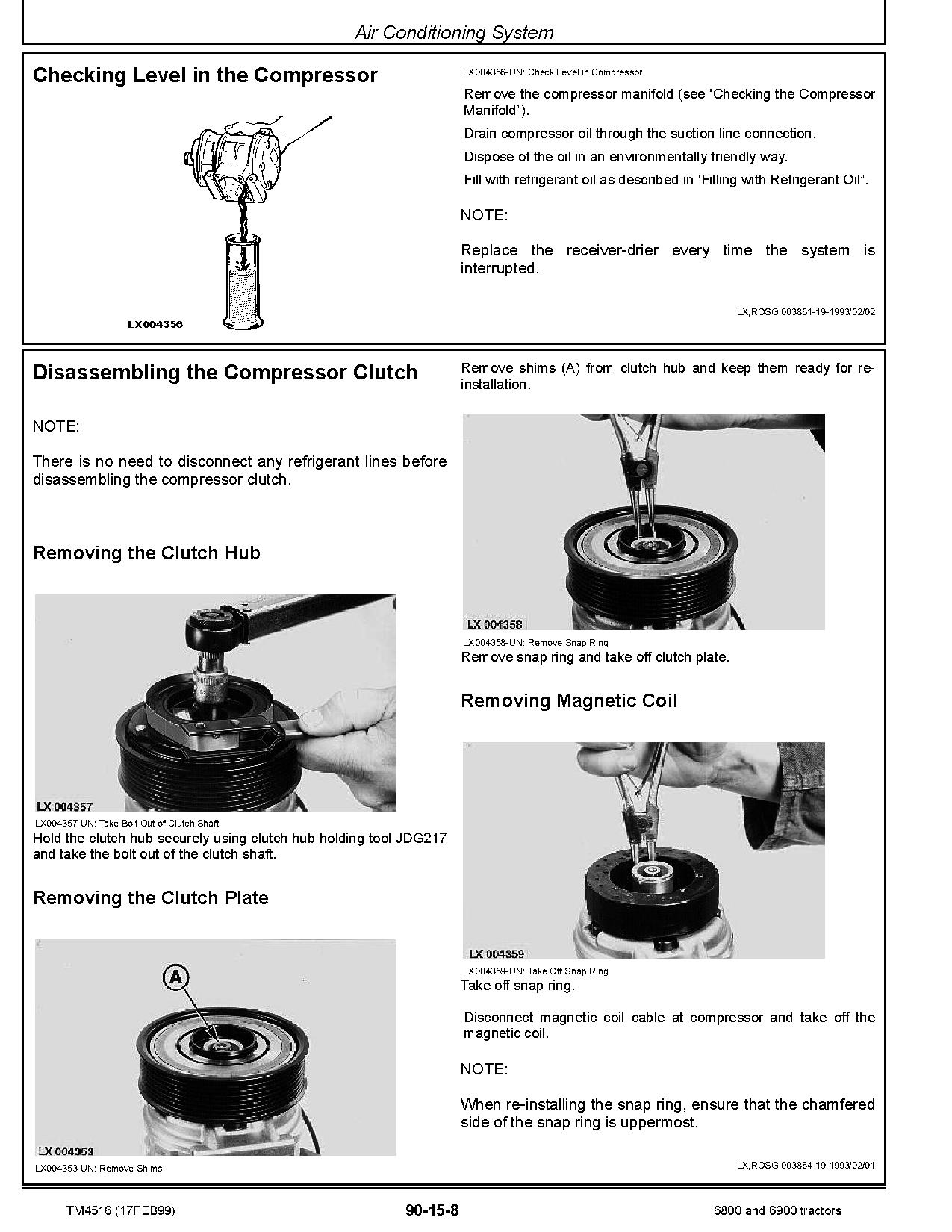 John Deere 6800 6900 Tractors Europe Repair Manual TM4516 (4)
