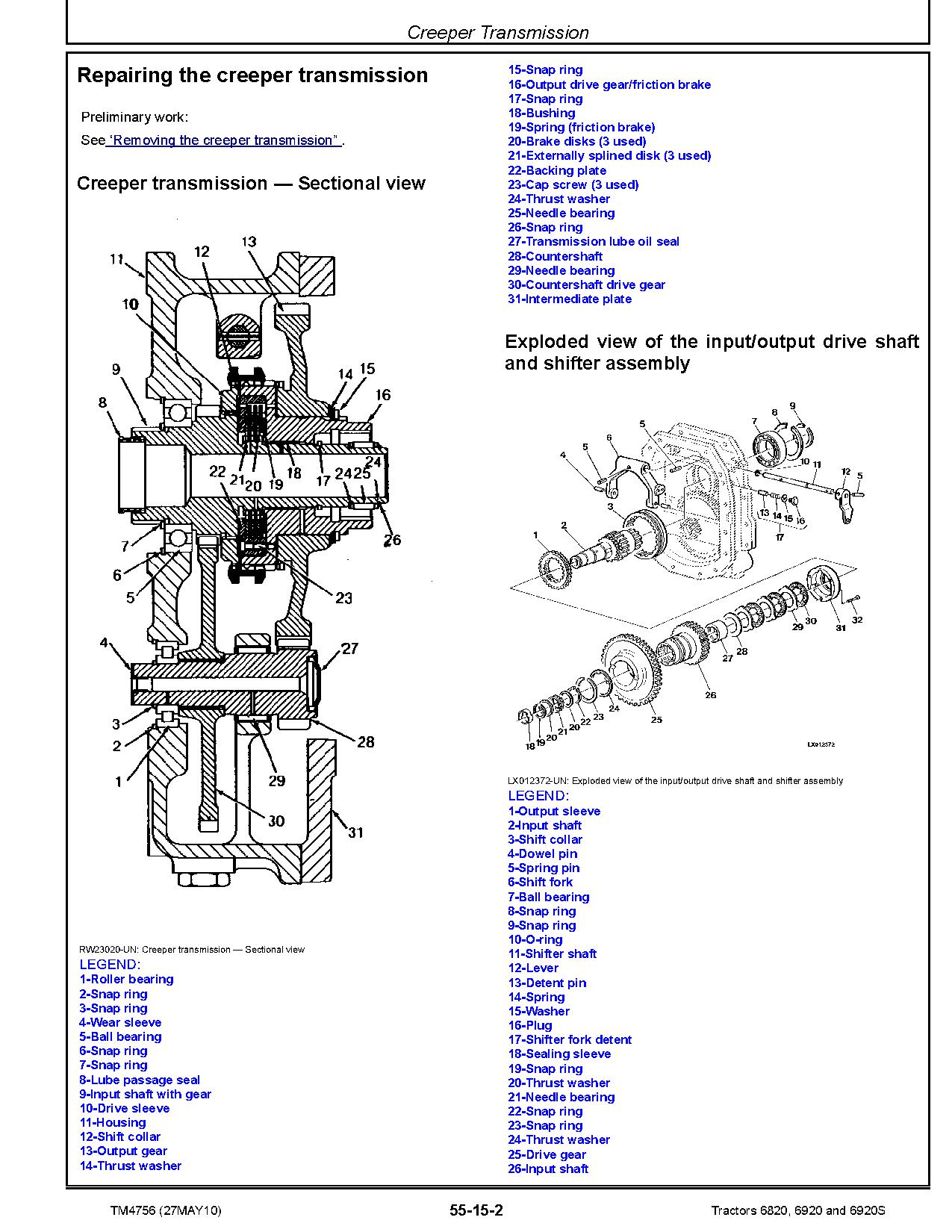 John Deere 6820 6920 6920S Tractors European Repair Manual TM4756 (3)