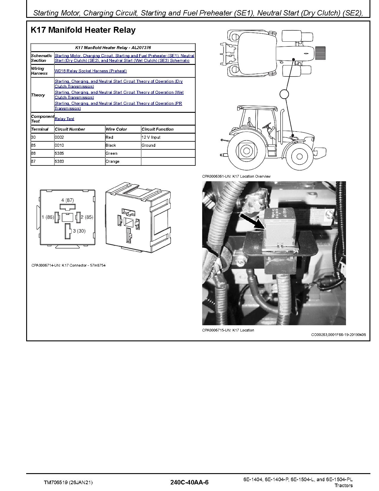 John Deere 6E 1404 6E 1404 P 6E 1504 L 6E 1504 PL Tractors Asia Diagnostic Manual TM706519 (3)
