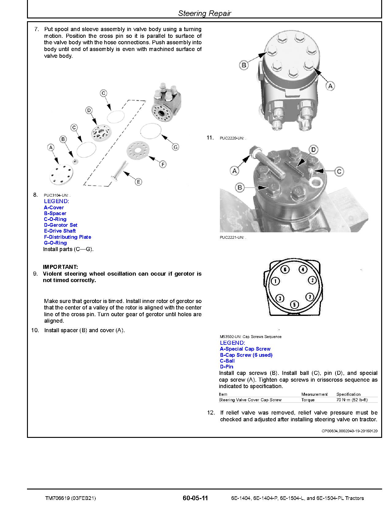 John Deere 6E 1404 6E 1404 P 6E 1504 L 6E 1504 PL Tractors Asia Repair Manual TM706619 (3)