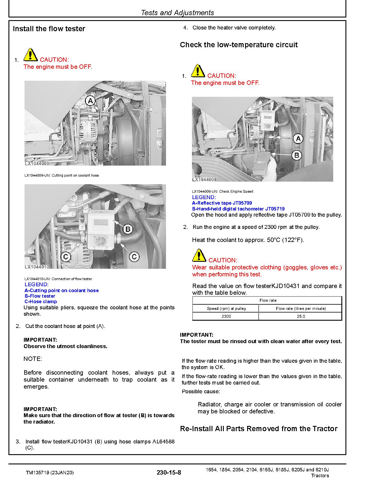 John Deere 6J 1654 6J 1854 6J 2054 6J 2104 China 6165J 6185J 6205J 6210J Asia Tractors Diagnostic Manual TM135719 (2)