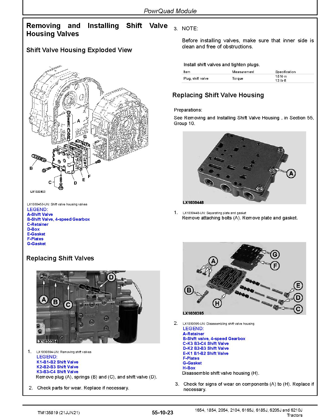 John Deere 6J 1654 6J 1854 6J 2054 6J 2104 China 6165J 6185J 6205J 6210J Asia Tractors Repair Manual TM135819 (2)