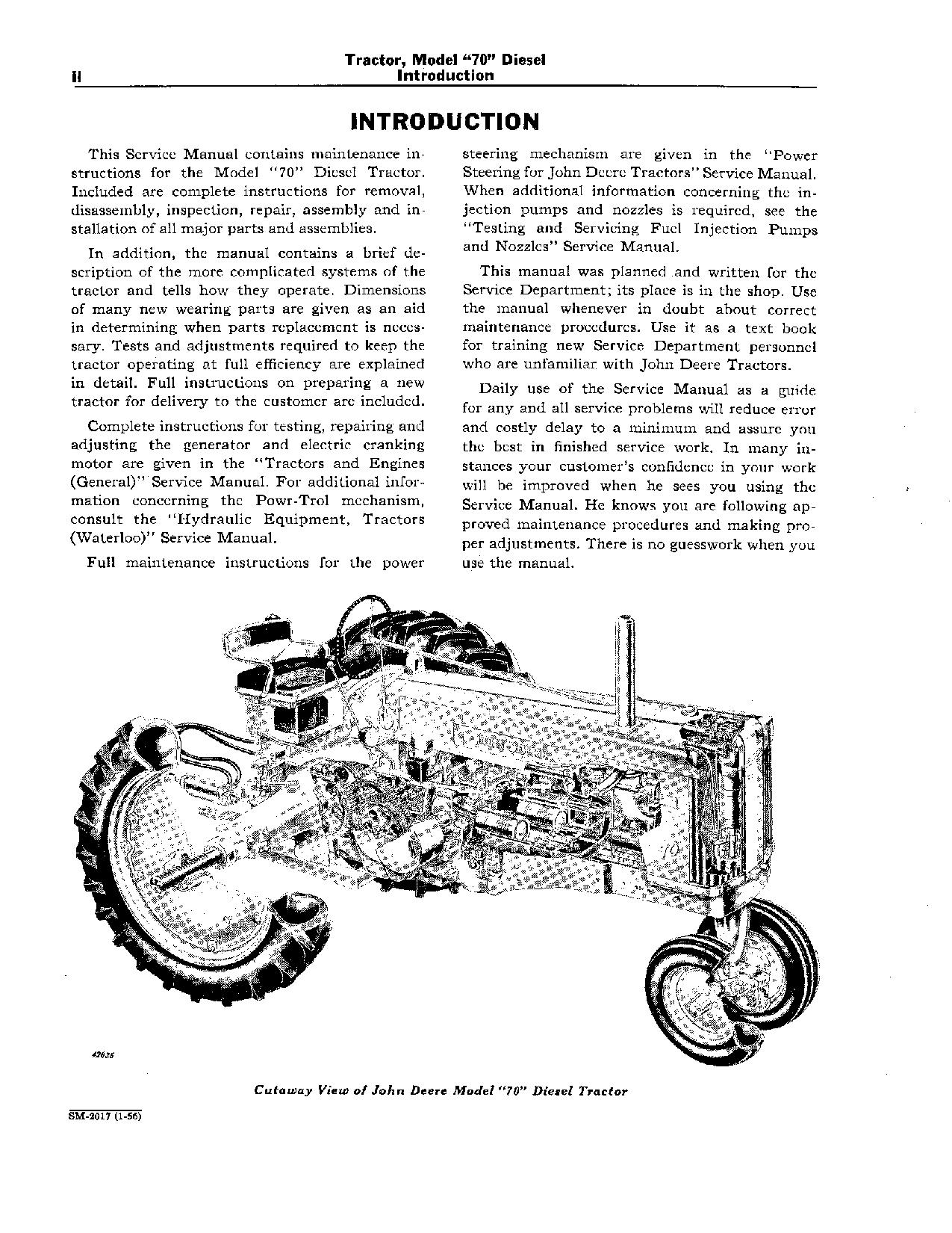 John Deere 70 Tractors Service Manual SM2017 (2)
