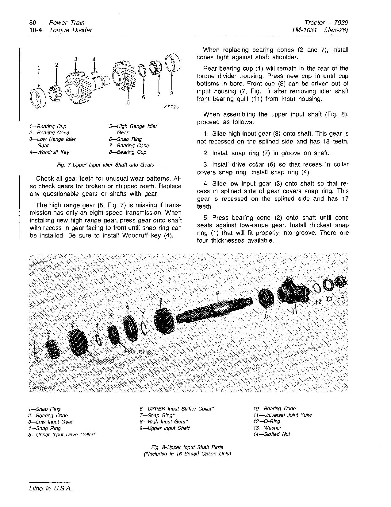 John Deere 7020 Tractors Technical Manual TM1031 (3)