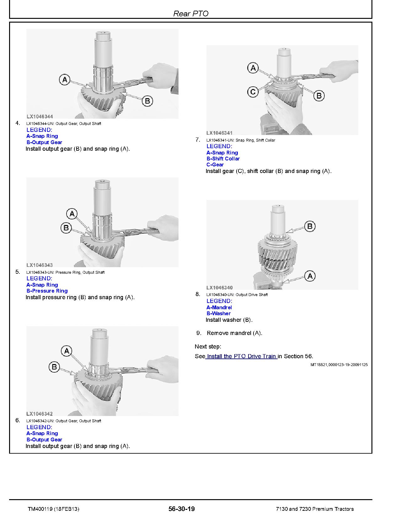 John Deere 7130 7230 Premium Tractors North America Service Repair Techical Manual TM400119 (3)