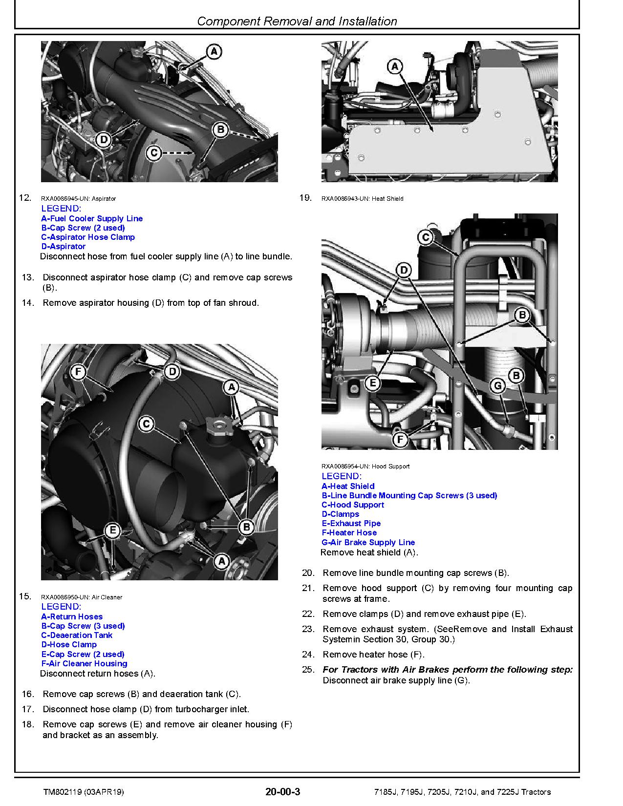 John Deere 7185J 7195J 7205J 7210J 7225J Tractors Repair Manual TM802119 (2)