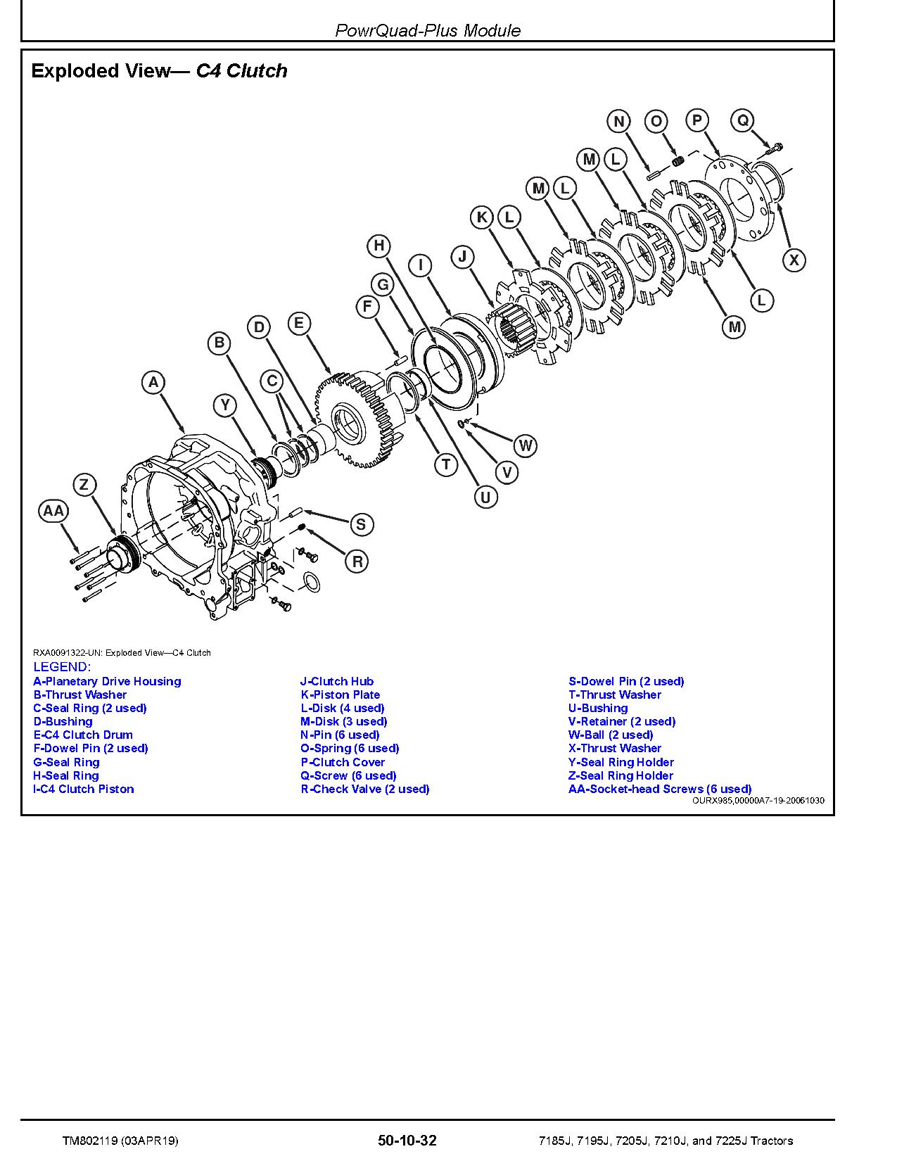 John Deere 7185J 7195J 7205J 7210J 7225J Tractors Repair Manual TM802119 (3)