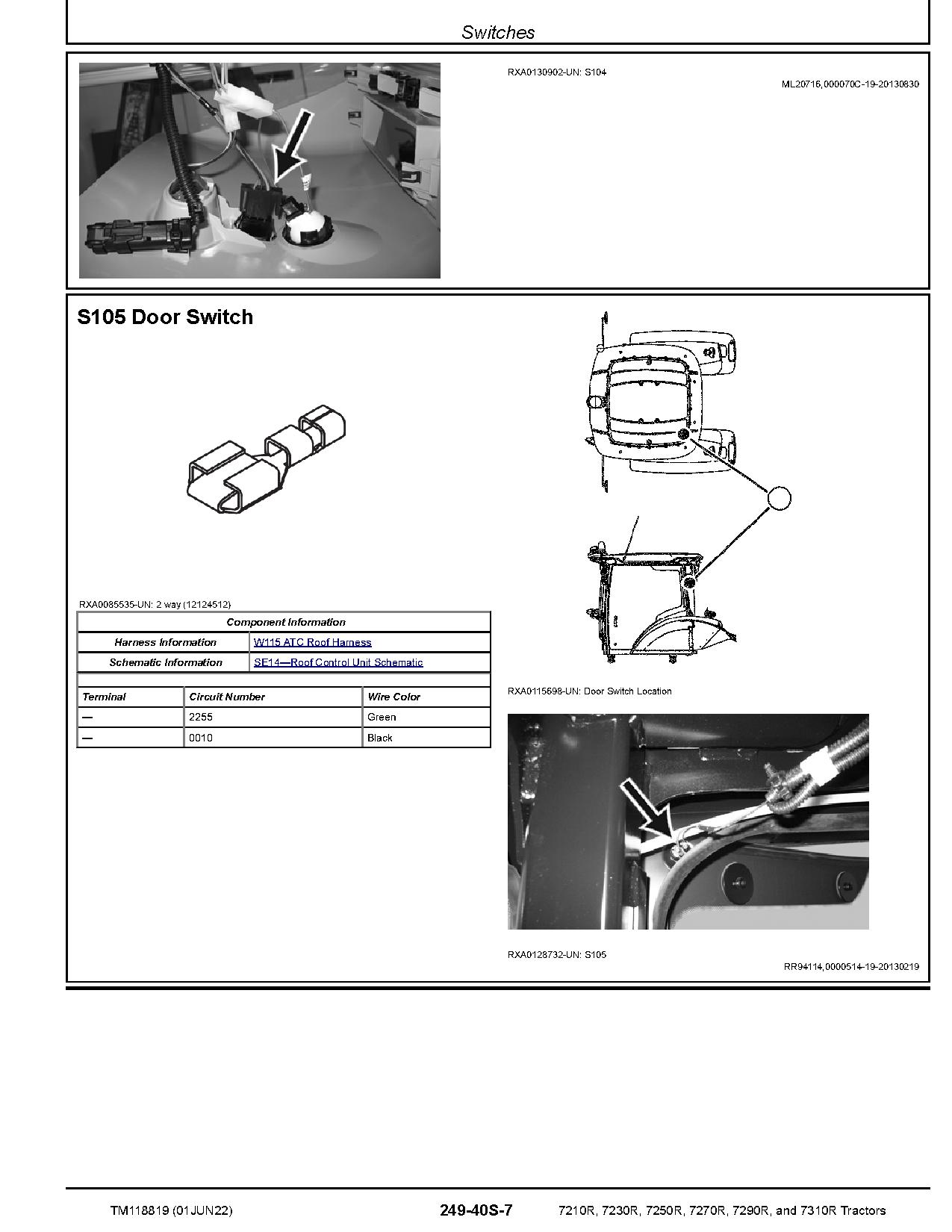 John Deere 7210R 7230R 7250R 7270R 7290R 7310R Tractors Diagnostic Manual TM118819 (2)
