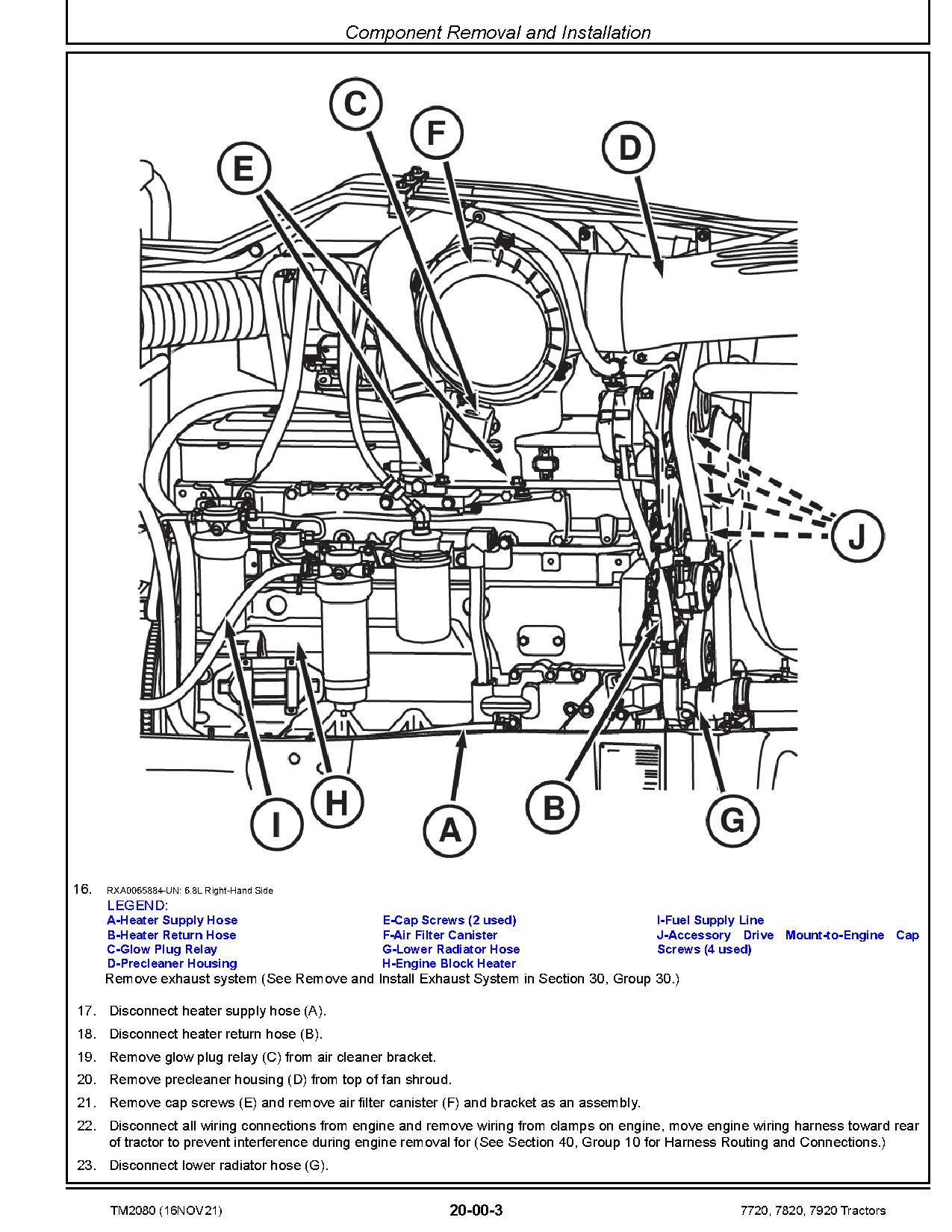 John Deere 7720 7820 7920 Tractors Repair Manual TM2080 (2)