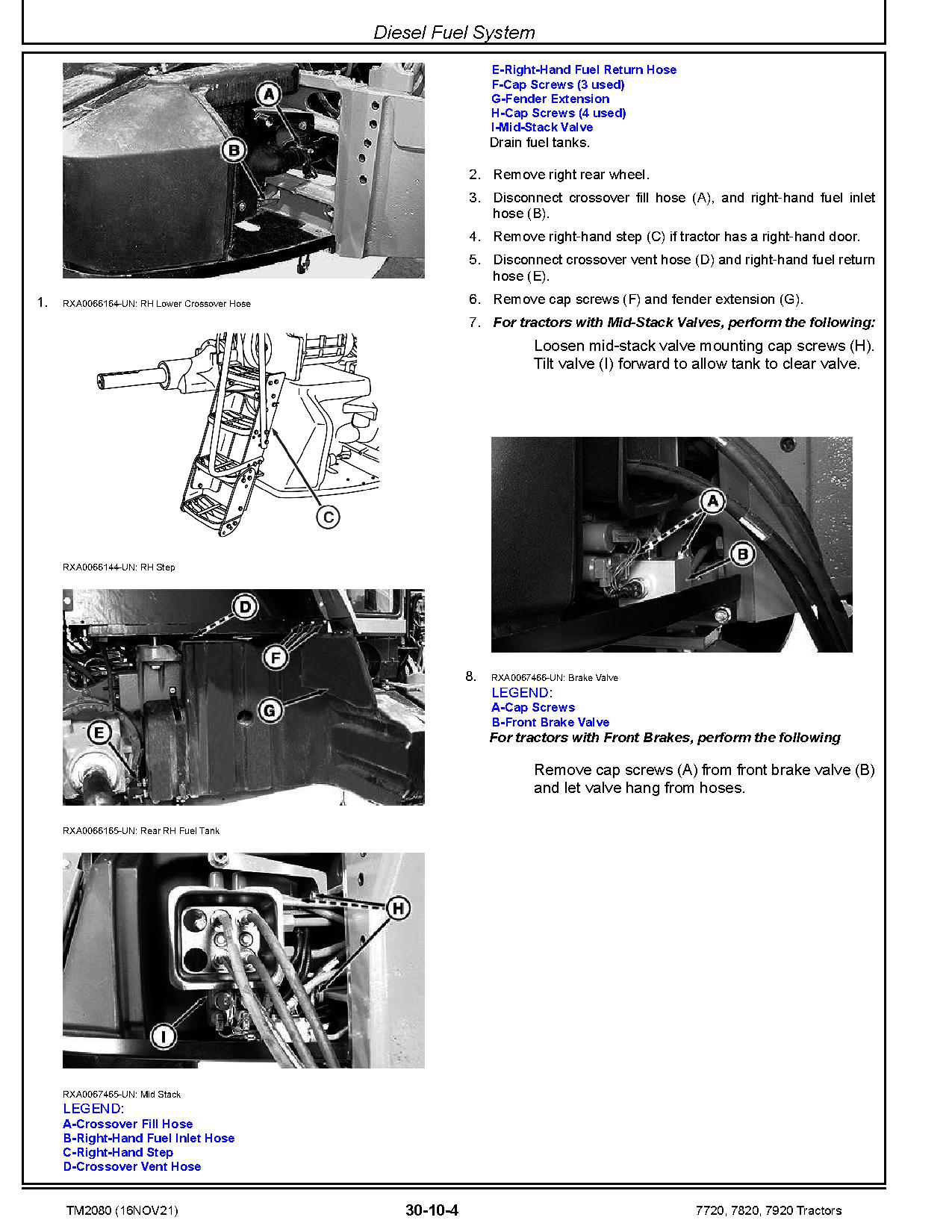 John Deere 7720 7820 7920 Tractors Repair Manual TM2080 (3)