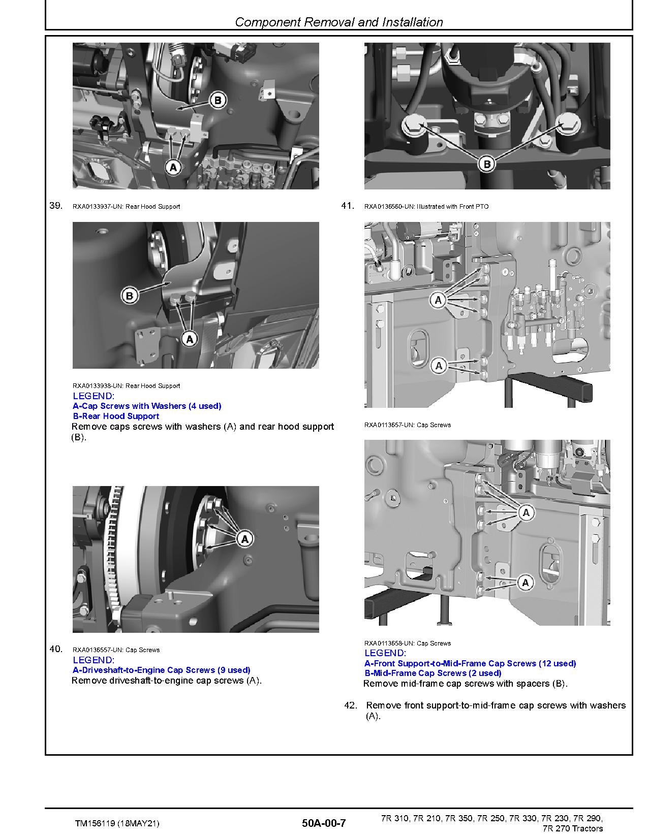 John Deere 77R 210 7R 230 7R 250 7R 270 7R 290 7R 310 7R 330 7R 350 Tractors Repair Manual TM156119 (2)