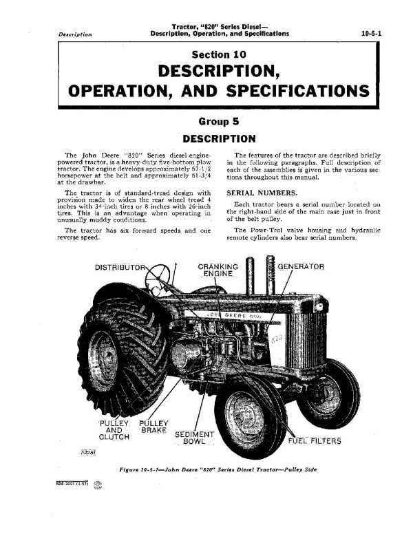 John Deere 80 820 830 Tractors Service Manual Sm2021 (2)