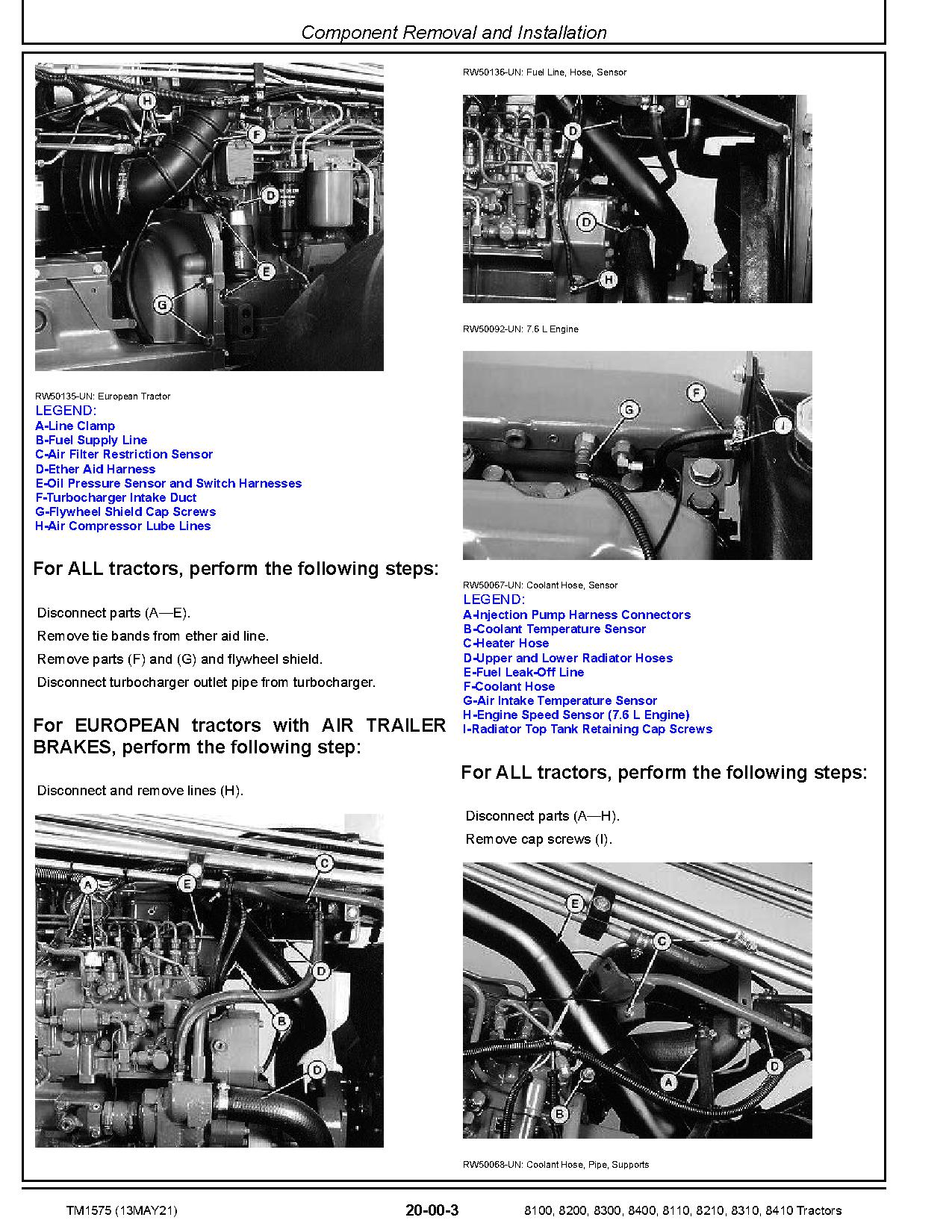 John Deere 8100 8110 8200 8210 8300 8310 8400 8410 Tractors Repair Manual TM1575 (2)