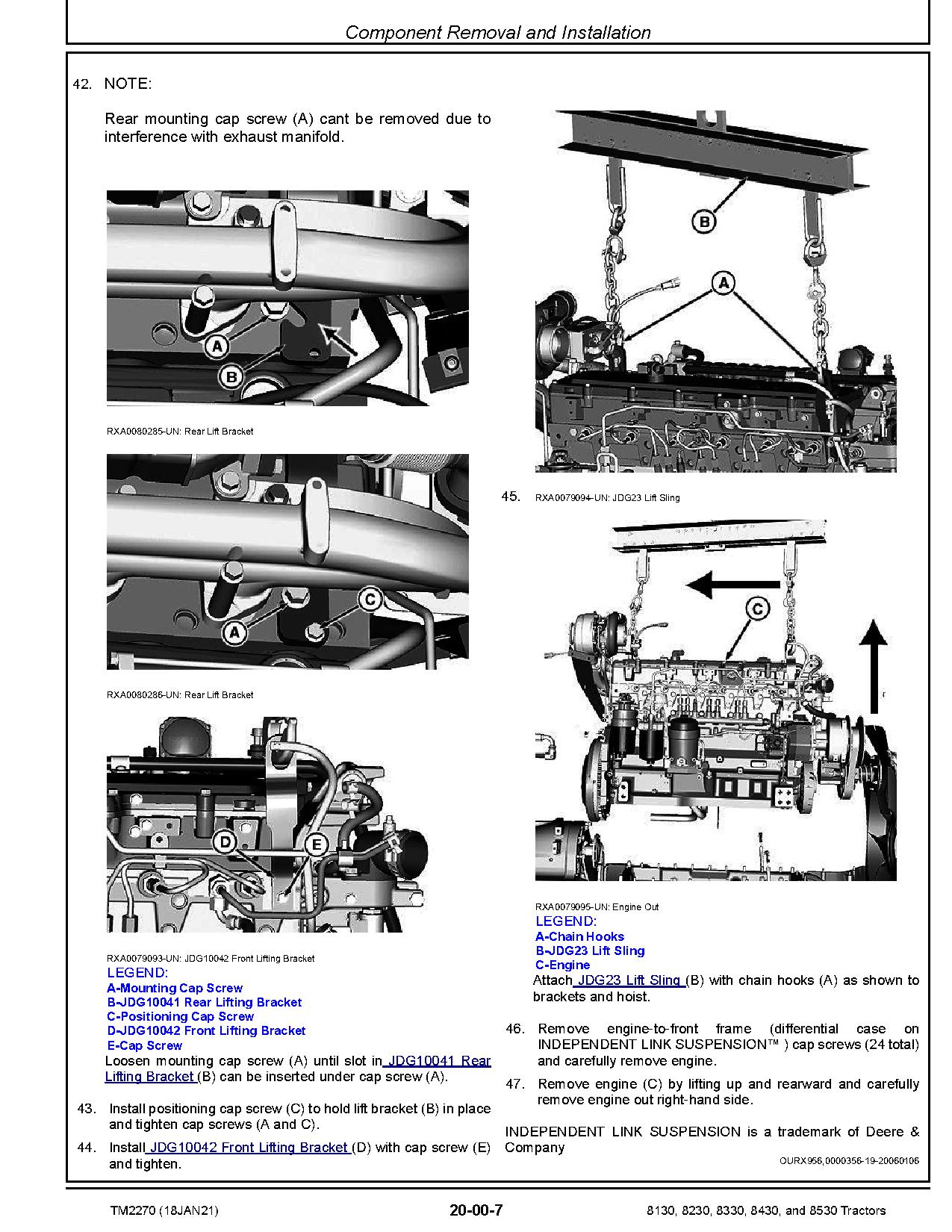 John Deere 8130 8230 8330 8430 8530 Tractors Repair Manual TM2270 (2)