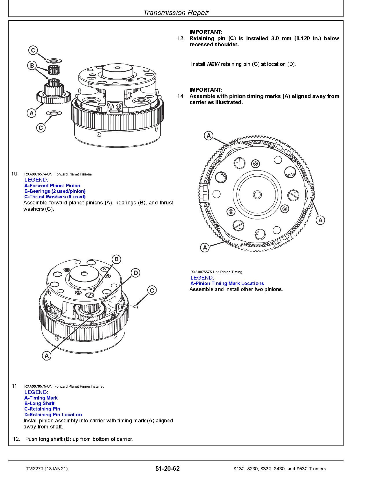 John Deere 8130 8230 8330 8430 8530 Tractors Repair Manual TM2270 (3)