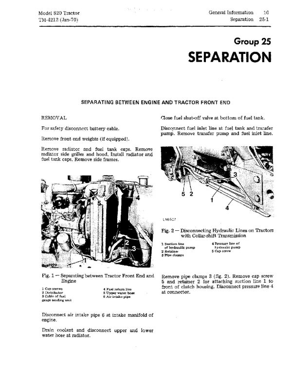 John Deere 820 Tractors Technical Manual Tm4212 (2)