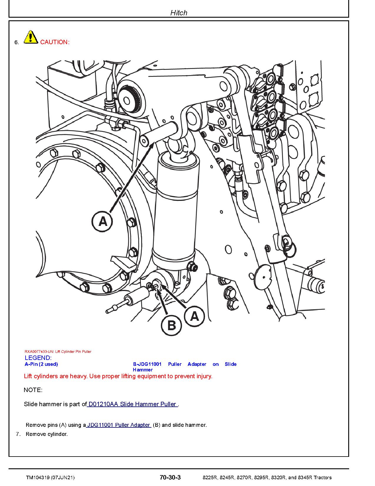 John Deere 8225R 8245R 8270R 8295R 8320R 8345R Tractors Repair Manual TM104319 (4)