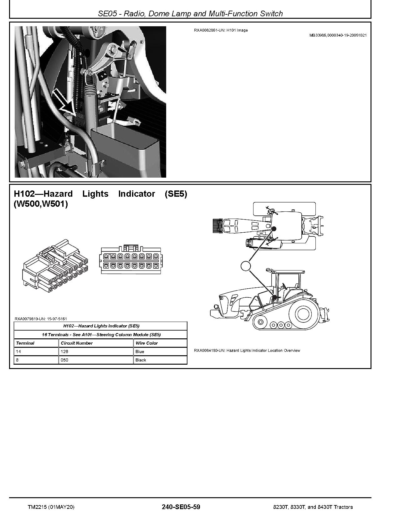 John Deere 8230T 8330T 8430T Tracked Tractors Operation Test Manual TM2215 (2)