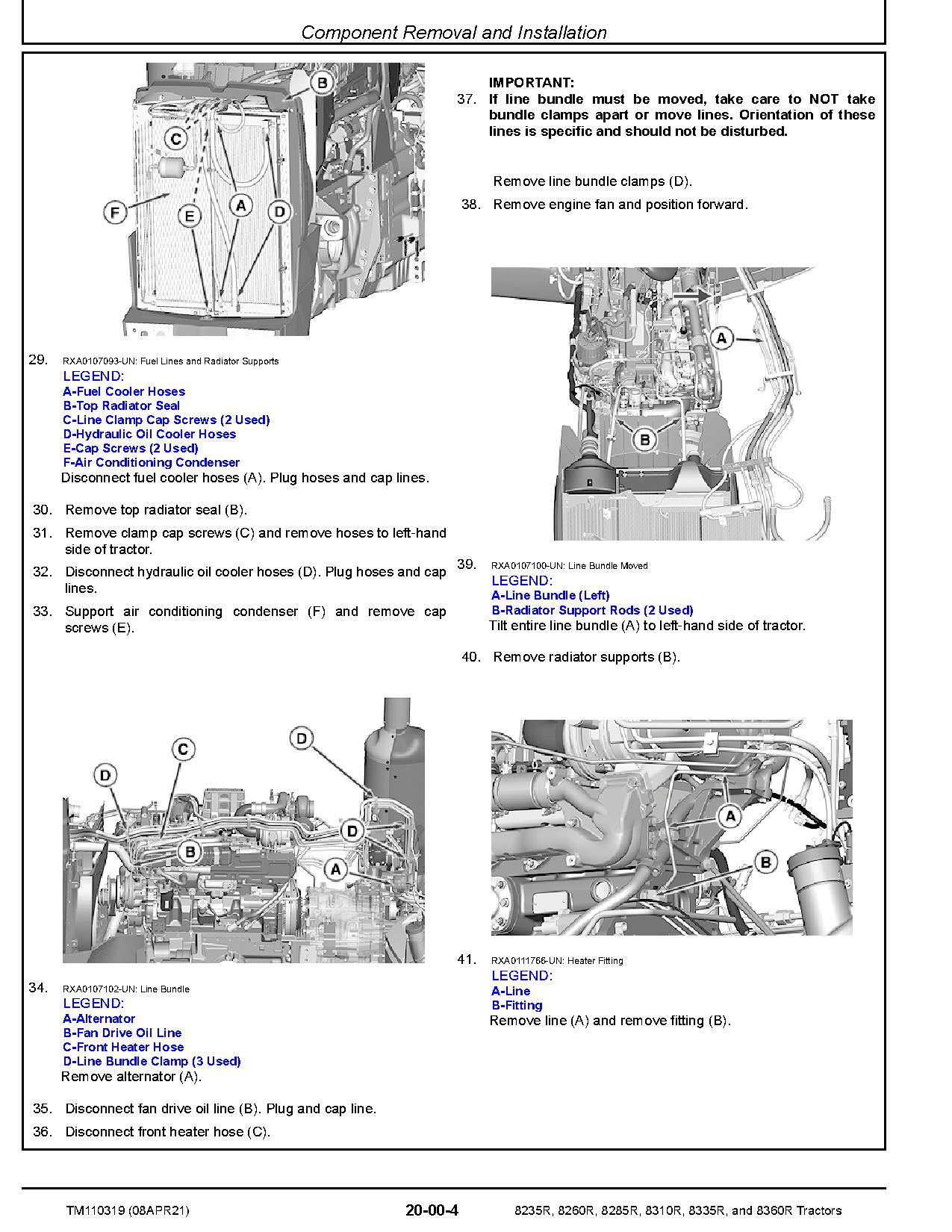 John Deere 8235R 8260R 8285R 8310R 8335R 8360R Tractors Repair Manual TM110319 (2)