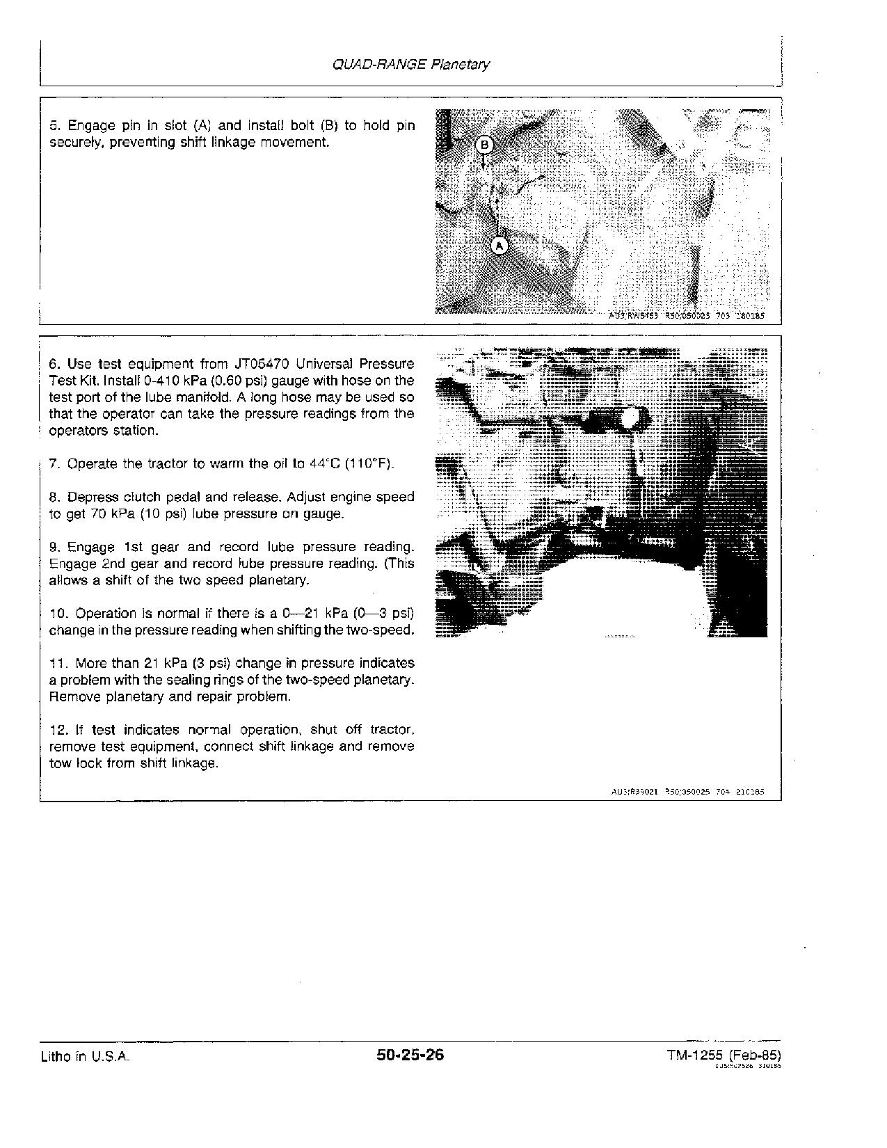 John Deere 8450 8650 4WD Articulated Tractors Repair Manual TM1355 (3)