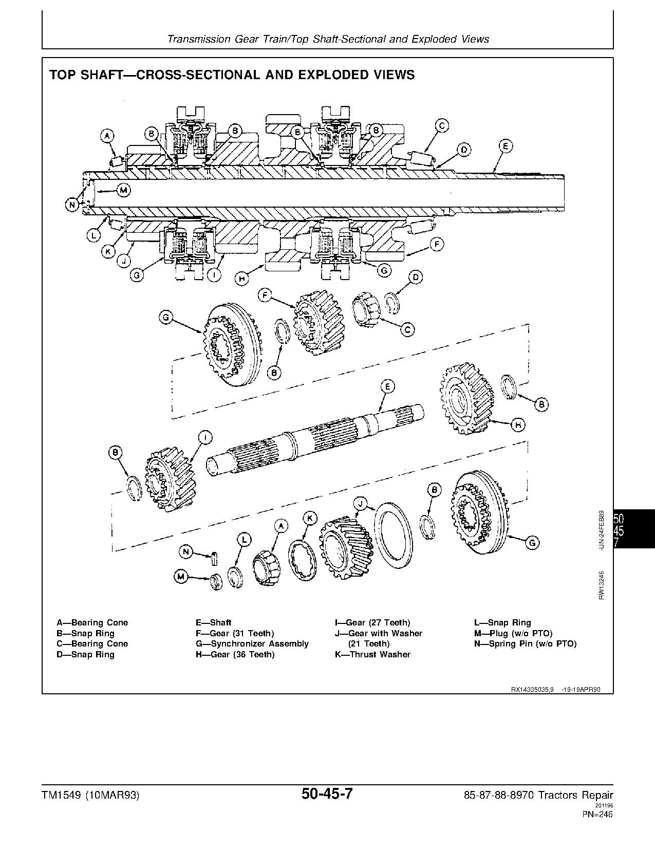 John Deere 8570 8770 8870 8970 4WD Articulated Tractors Repair Manual TM1549 (3)