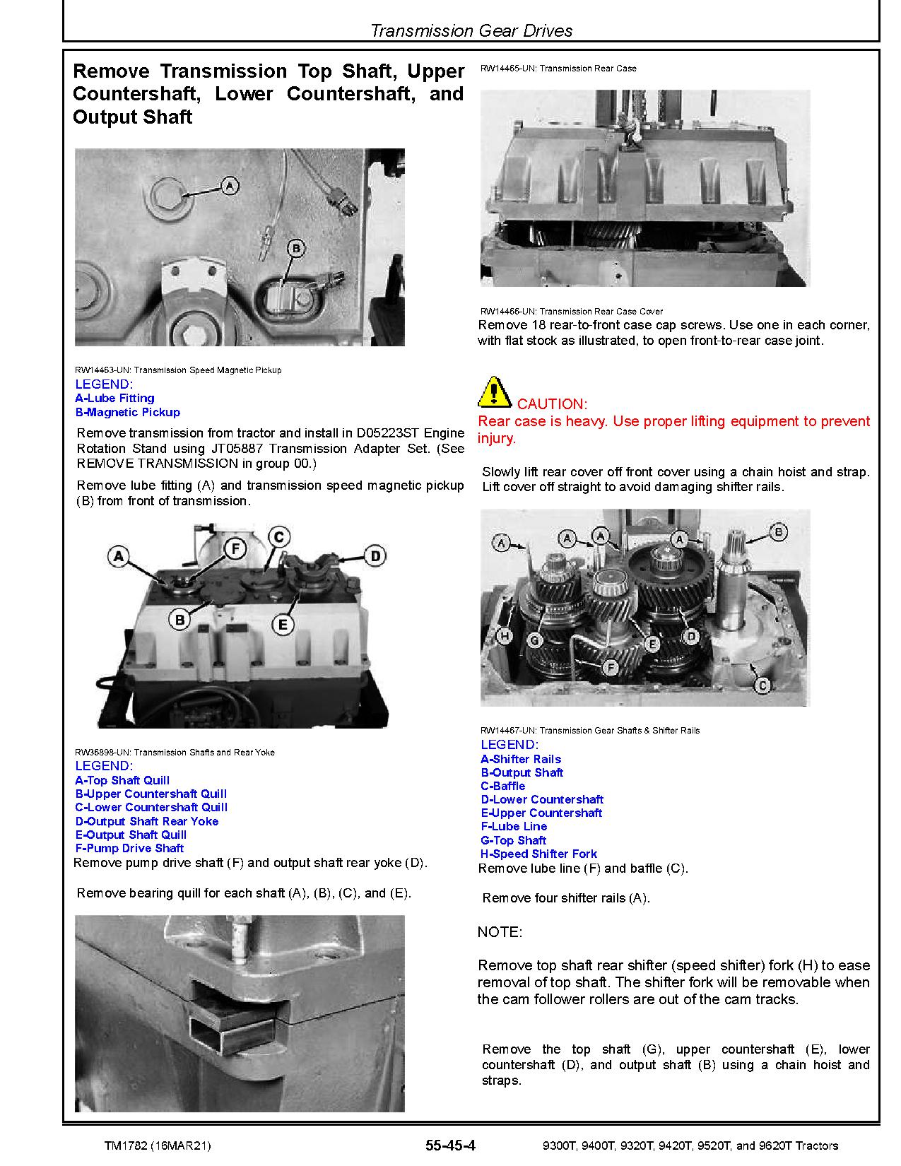 John Deere 9300T 9320T 9400T 9420T 9520T 9620T Tracked Tractors Repair Manual TM1782 (3)