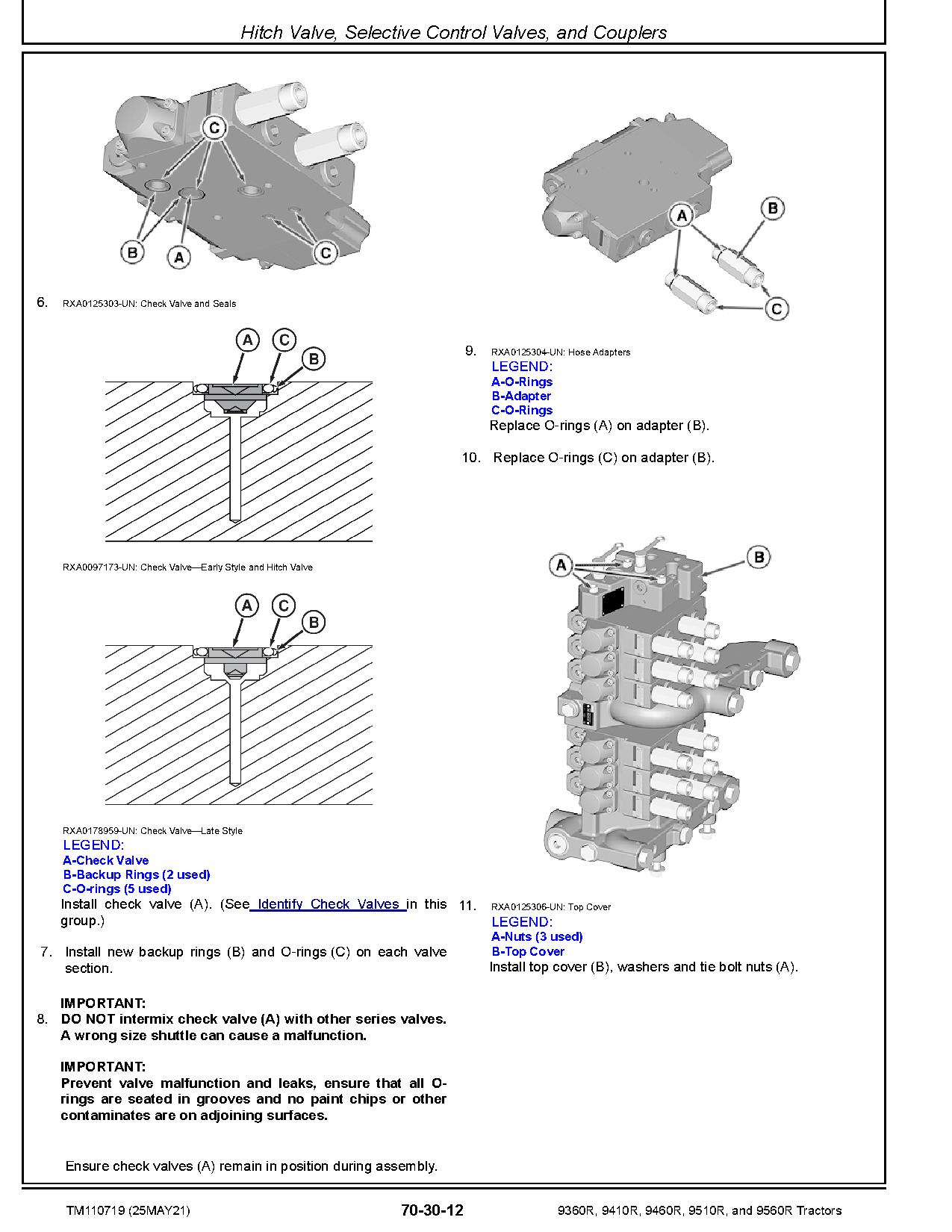 John Deere 9360R 9410R 9460R 9510R 9560R 4WD Articulated Tractors Repair Manual TM110719 (4)