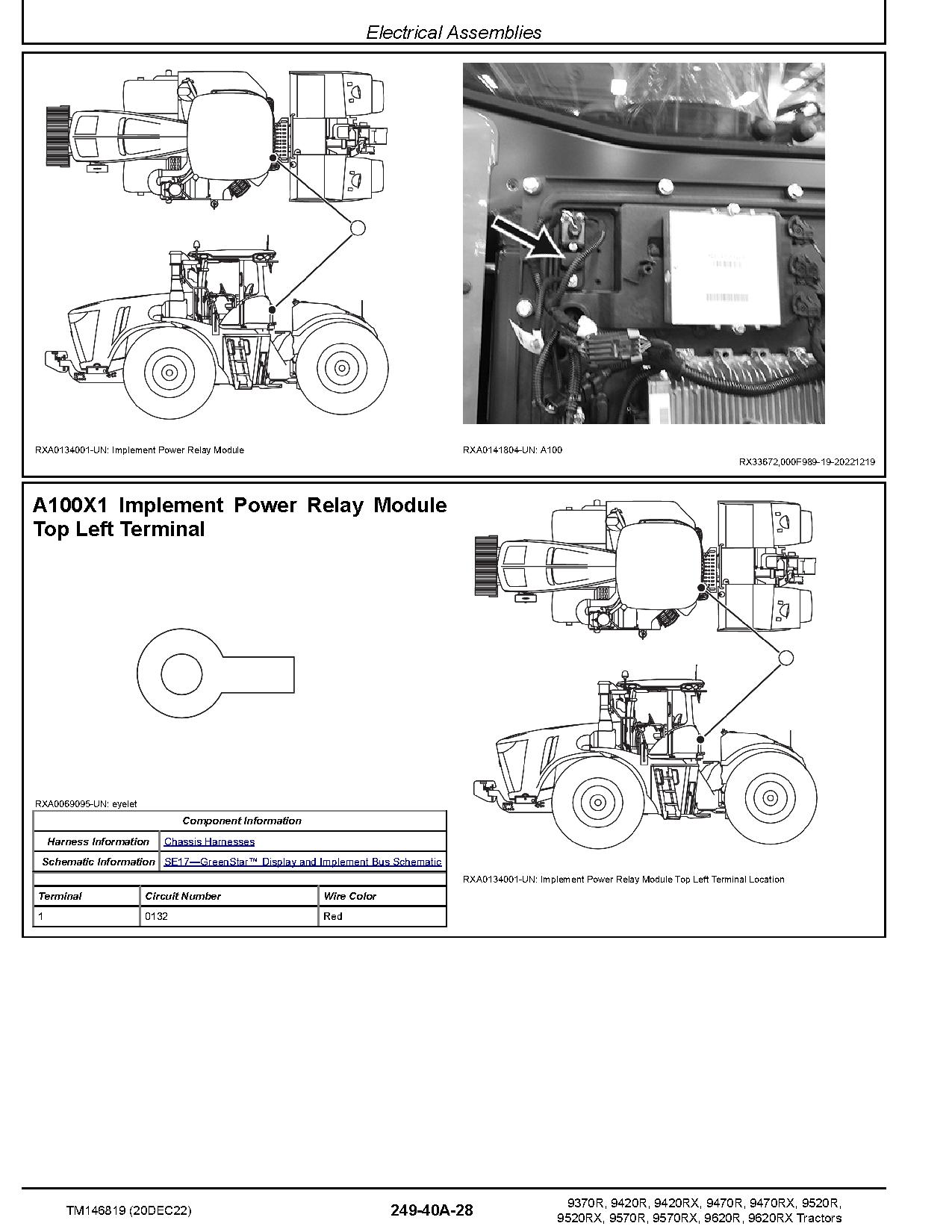 John Deere 9370R 9420R 9470R 9520R 9570R 9620R 9420RX 9470RX 9520RX 9570RX 9620RX Tractors Diagnostic Manual TM146819 (3)