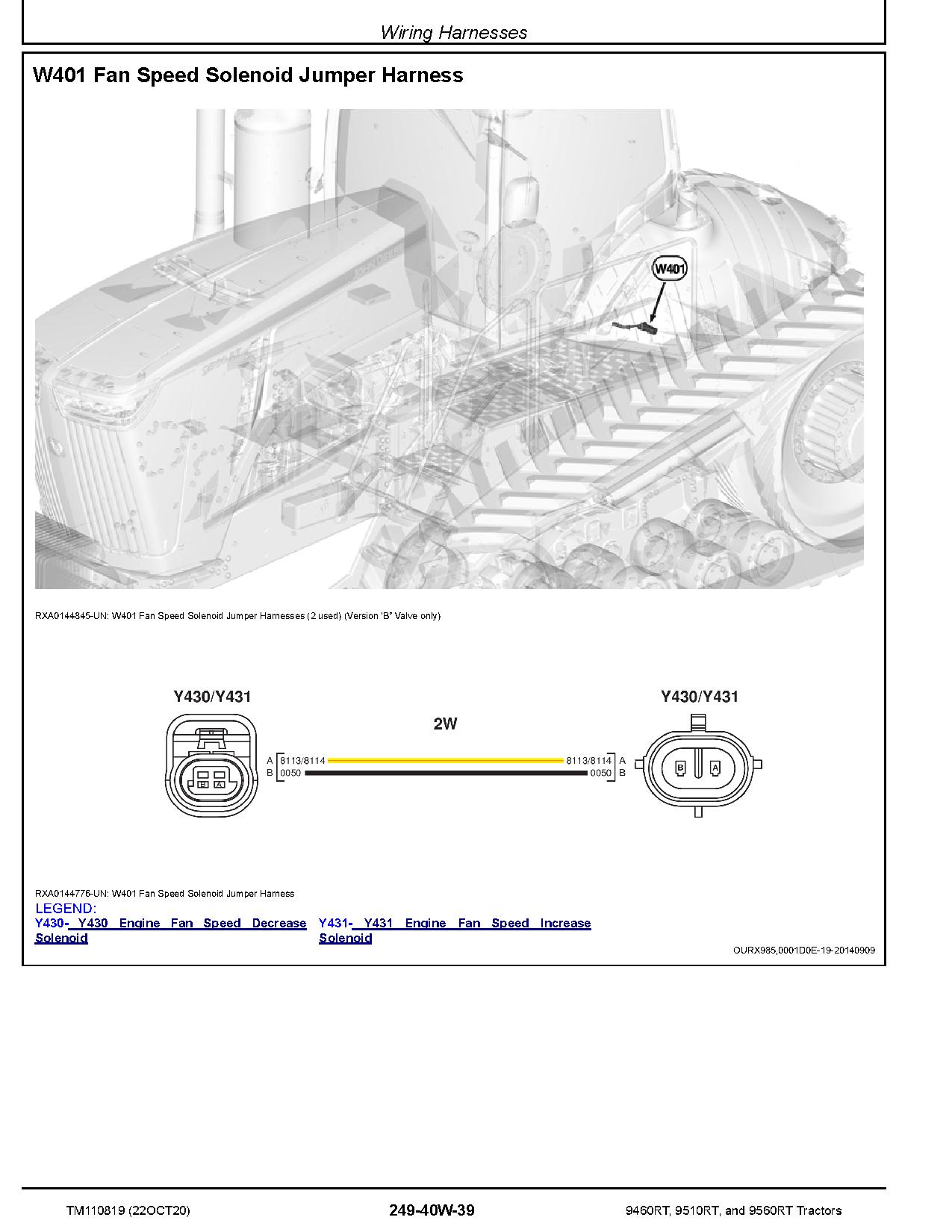 John Deere 9460RT 9510RT 9560RT Tracked Tractors Diagnostic Manual TM110819 (3)