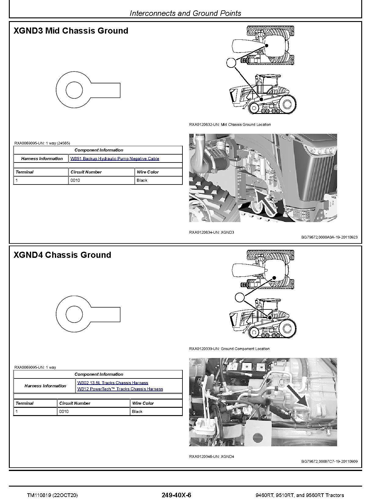 John Deere 9460RT 9510RT 9560RT Tracked Tractors Diagnostic Manual TM110819 (4)