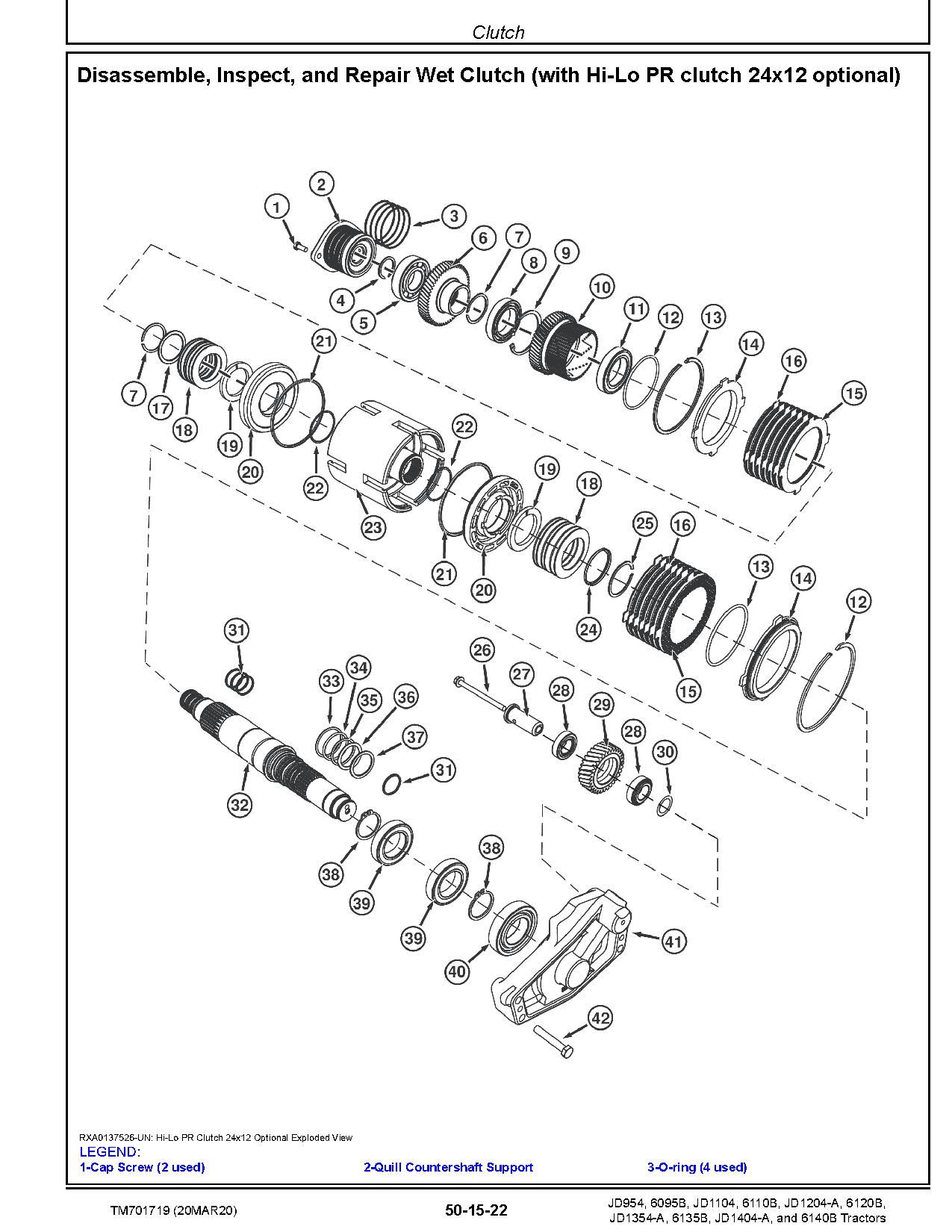 John Deere JD1104 JD1204 A JD1354 A JD1404 A JD954 China 6095B 6110B 6120B 6135B 6140B Tractors Asia Repair Manual TM701719 (3)