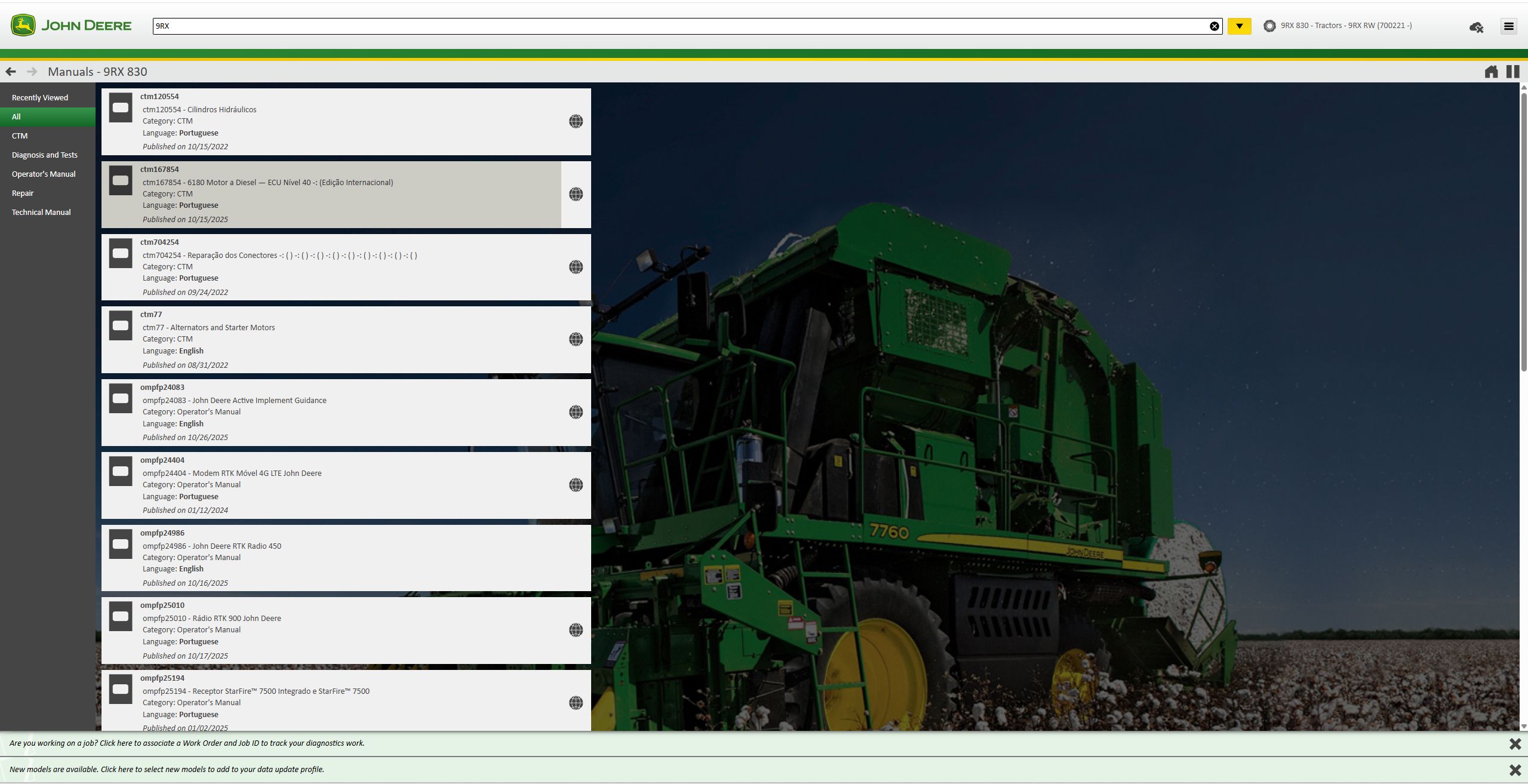 John Deere SA 5.4.44 AG 11.2025 Diagnostic Program 6
