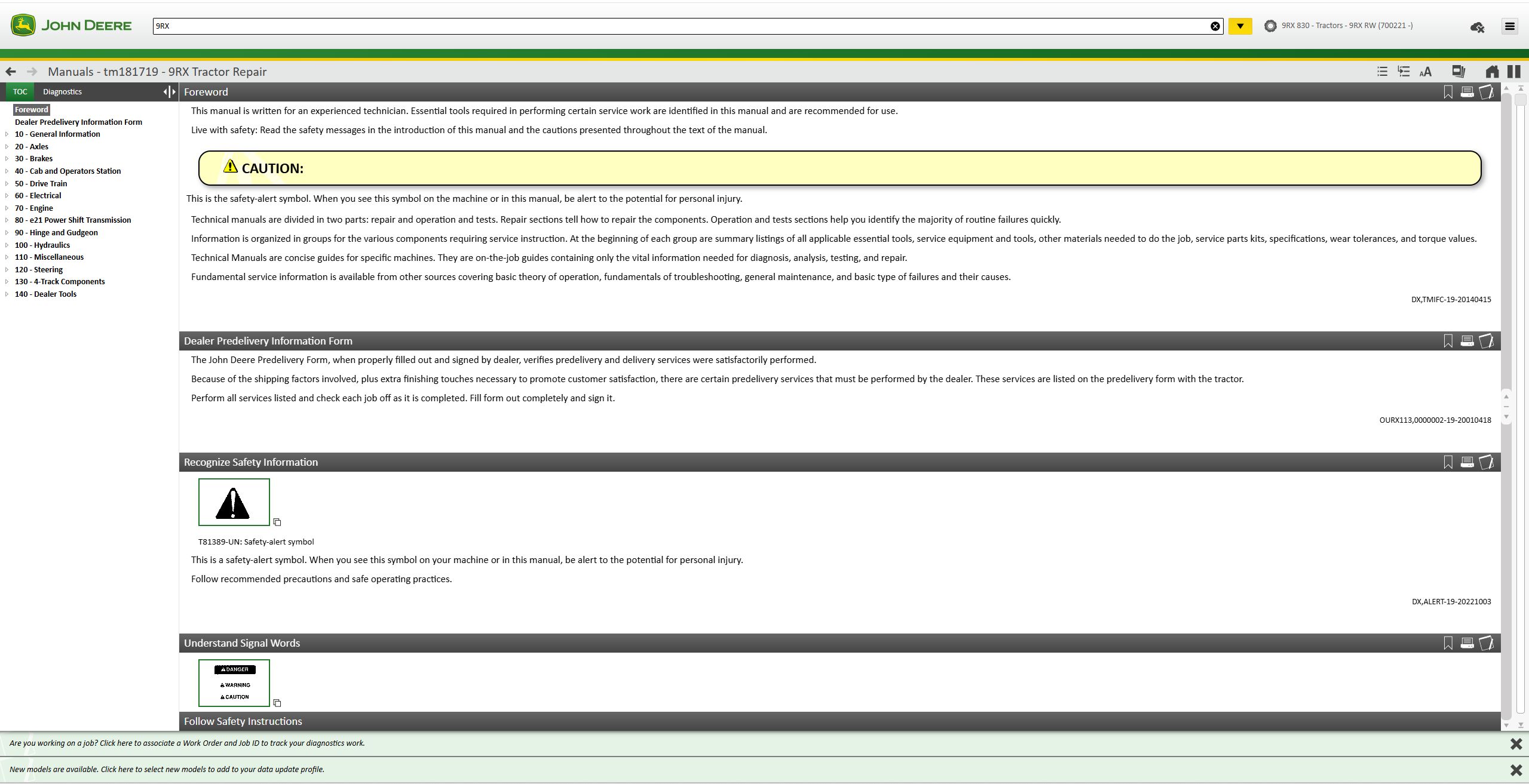 John Deere SA 5.4.44 AG 11.2025 Diagnostic Program 9
