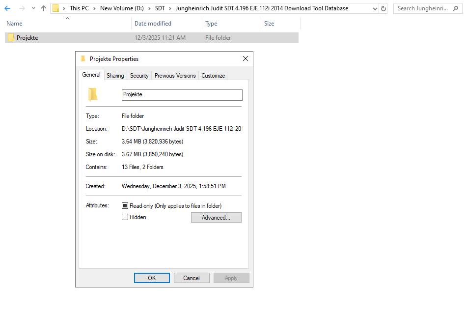 Jungheinrich Judit SDT 4.196 EJE 112i 2014 Download Tool Database (2)