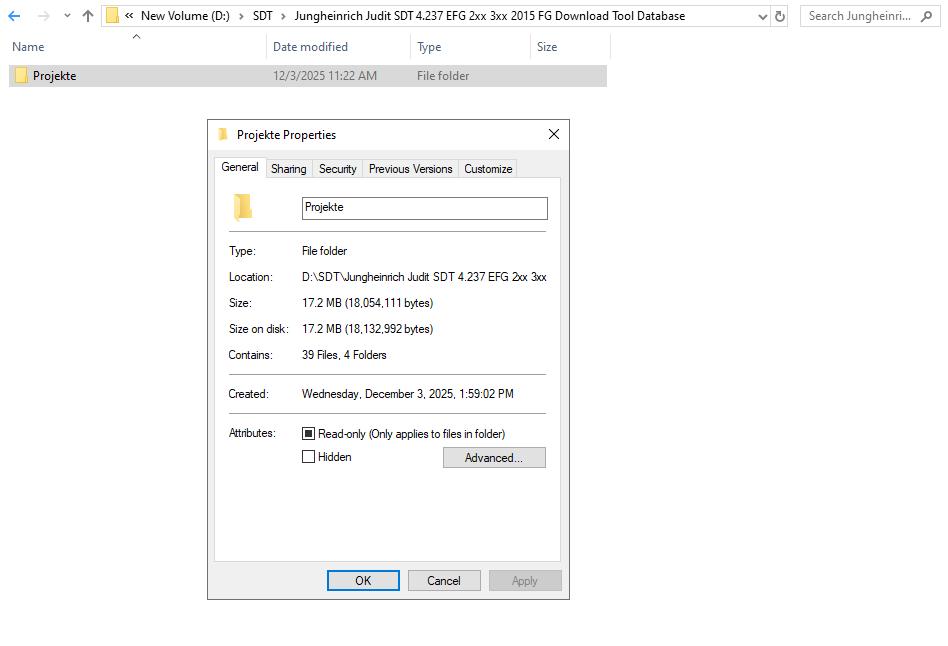Jungheinrich Judit SDT 4.237 EFG 2xx 3xx 2015 FG Download Tool Database (1)