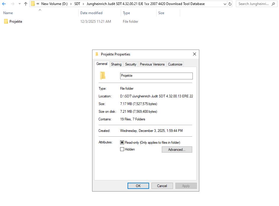 Jungheinrich Judit SDT 4.32.00.21 EJE 1xx 2007 4420 Download Tool Database (1)