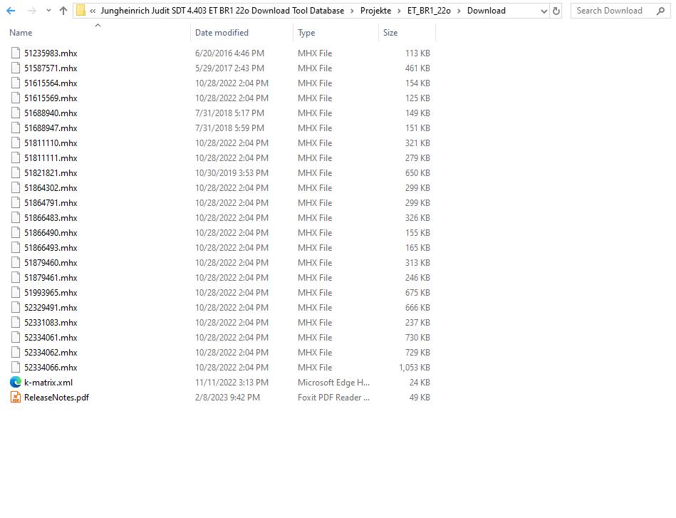 Jungheinrich Judit SDT 4.403 ET BR1 22o Download Tool Database (2)