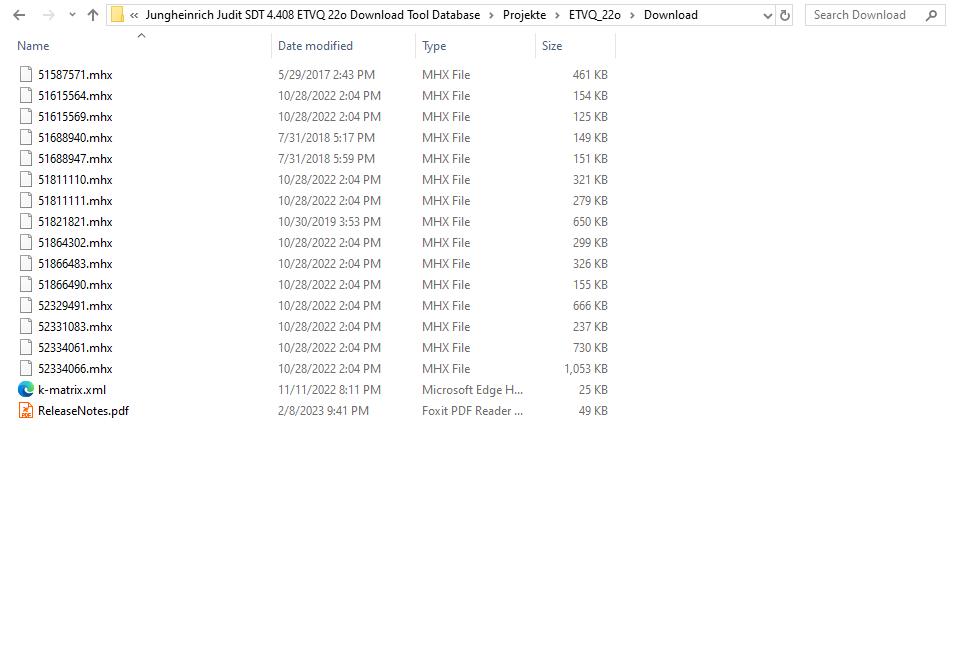 Jungheinrich Judit SDT 4.408 ETVQ 22o Download Tool Database (2)