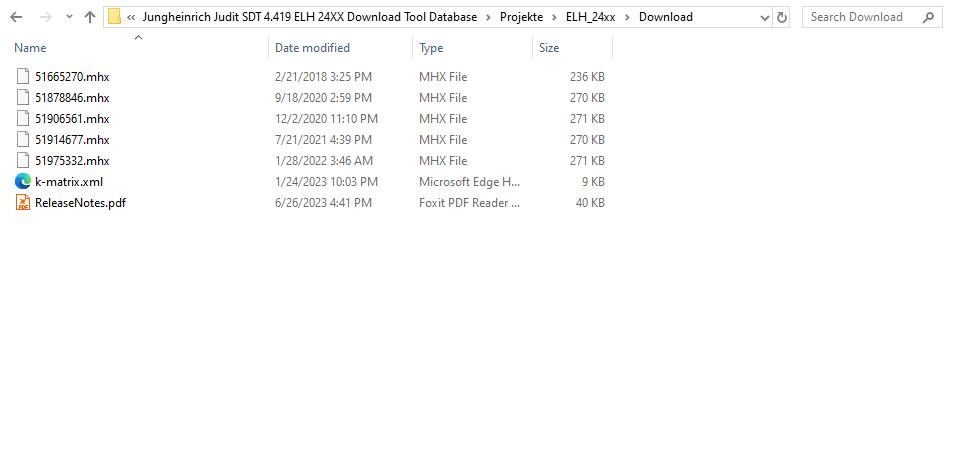 Jungheinrich Judit SDT 4.419 ELH 24XX Download Tool Database (2)