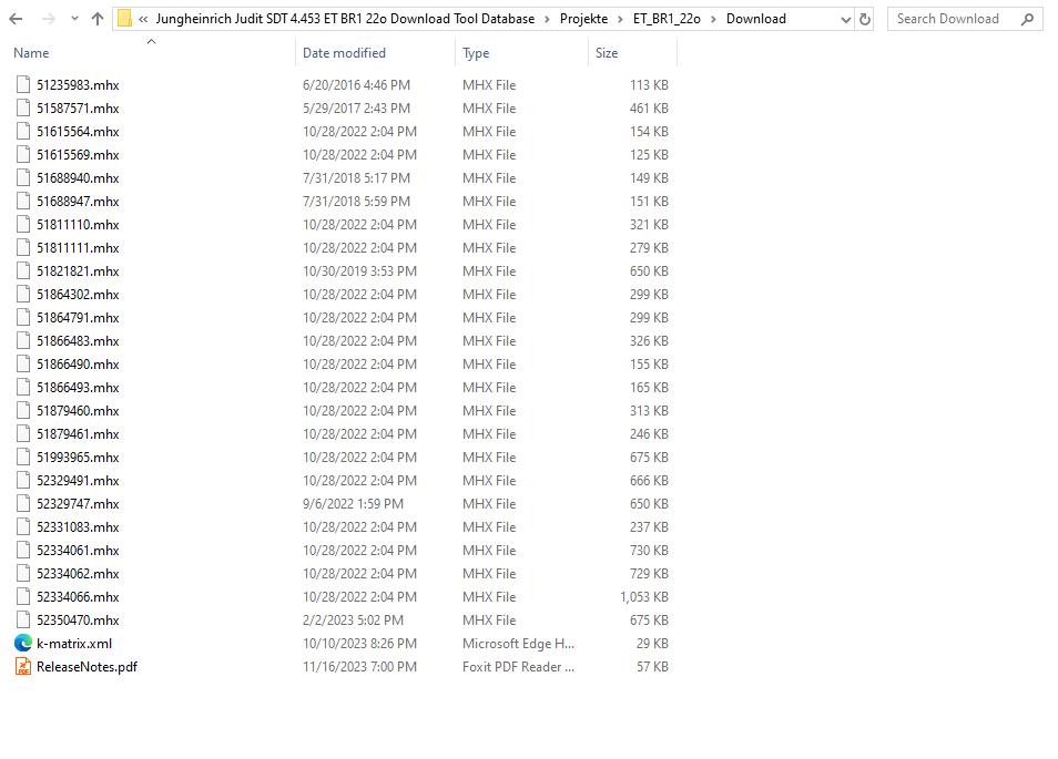Jungheinrich Judit SDT 4.453 ET BR1 22o Download Tool Database (2)