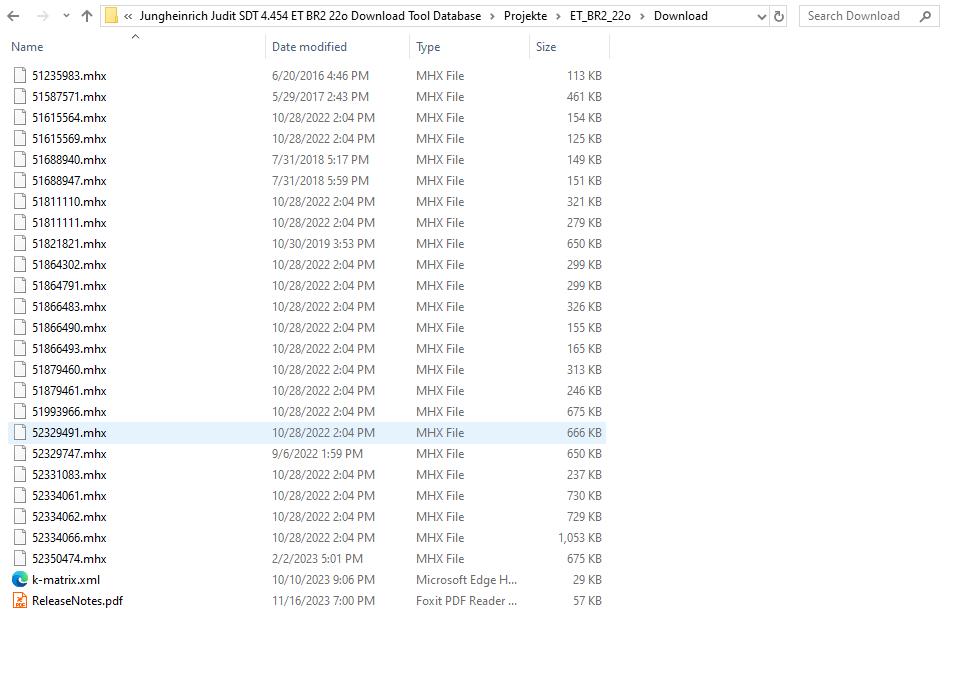 Jungheinrich Judit SDT 4.454 ET BR2 22o Download Tool Database (2)