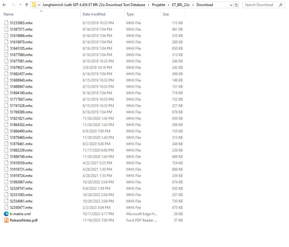 Jungheinrich Judit SDT 4.456 ET BRi 22o Download Tool Database (2)