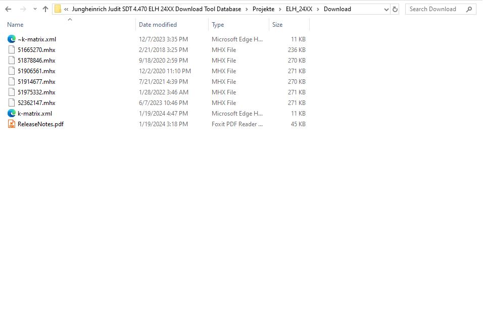 Jungheinrich Judit SDT 4.470 ELH 24XX Download Tool Database (2)