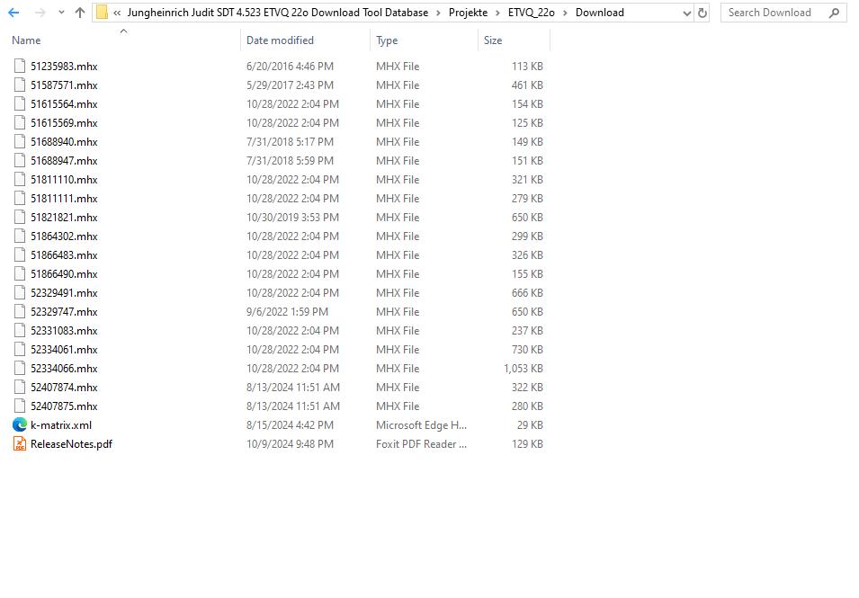 Jungheinrich Judit SDT 4.523 ETVQ 22o Download Tool Database (2)